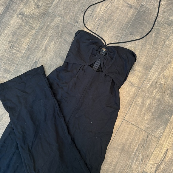 Halter top black pantsuit - Picture 4 of 7